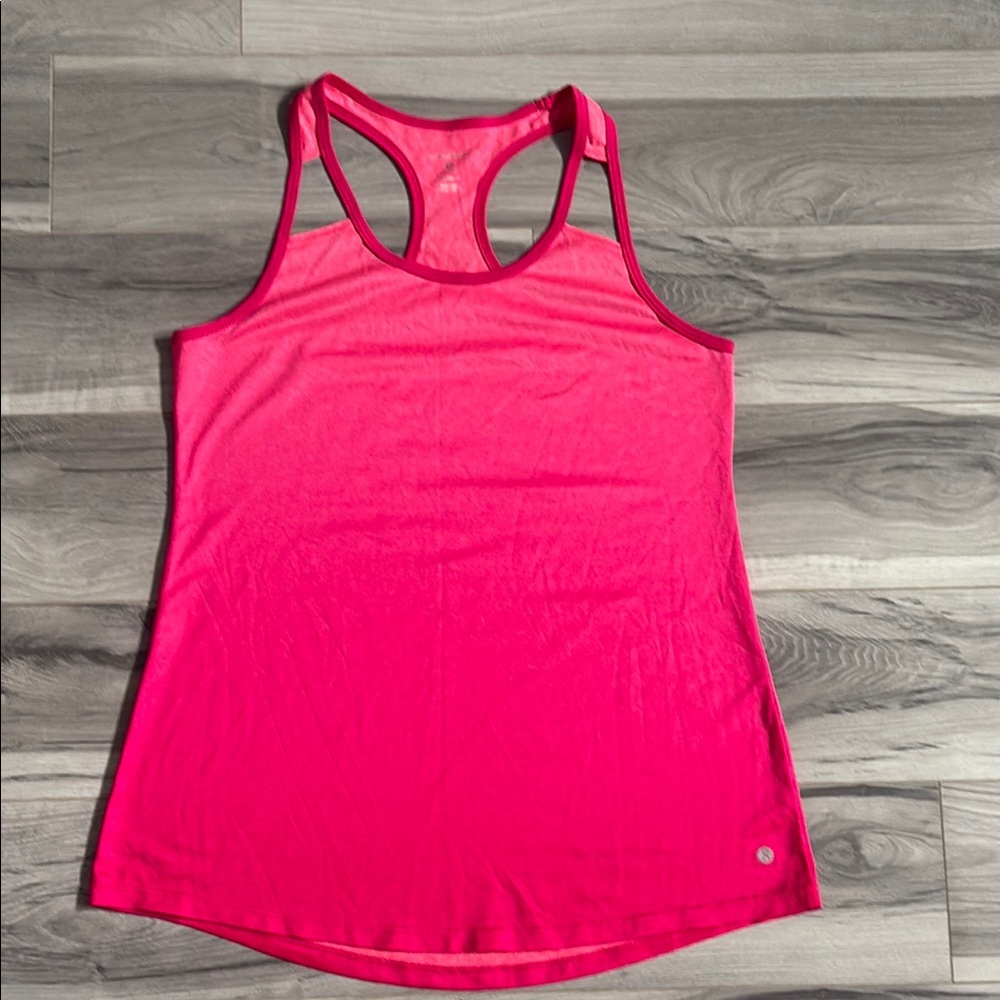 Layer 8 Bright Pink Racerback Tank Top